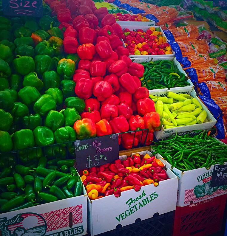 produce at farmers market