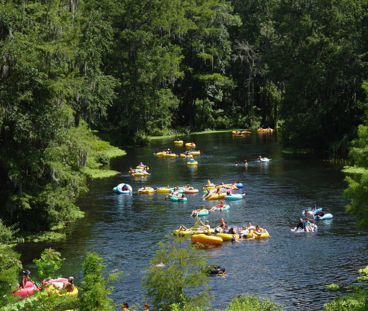 people paddling on the Ichetucknee Springs