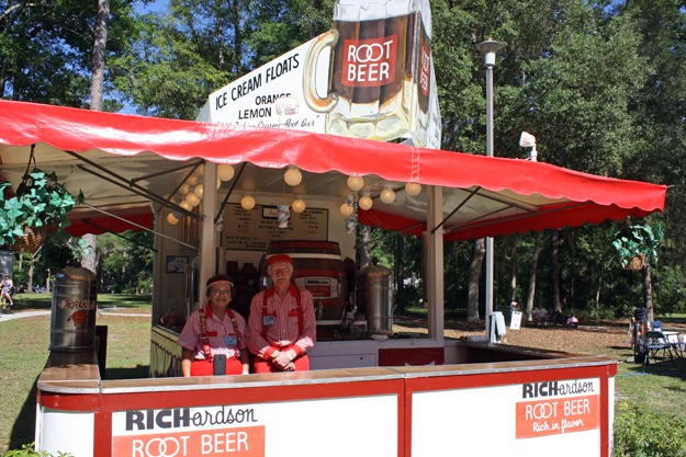 Folk Festival's famous Root Beer Truck for homemade floats