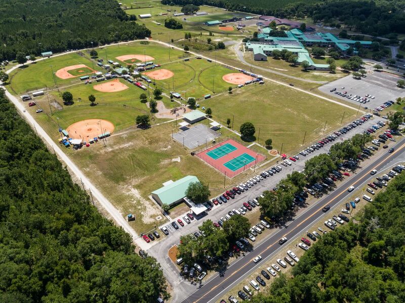 aerial view of South Columbia Sports Complex