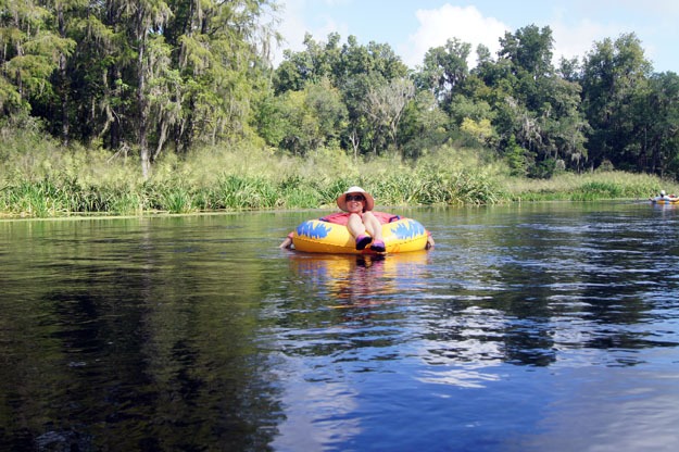 Tubing the Ichetucknee is enjoyed by generations 